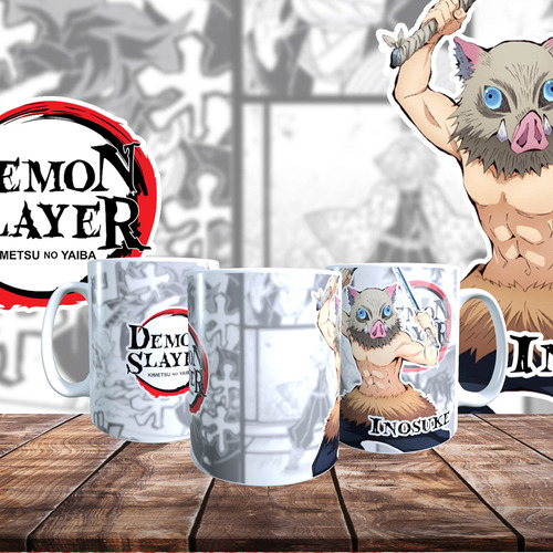 Taza Personalizada Diseño Demon Slayer Inosuke  T395