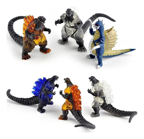 10 Peças De Bonecos De Ação Godzilla, Brinquedos Para Amigos