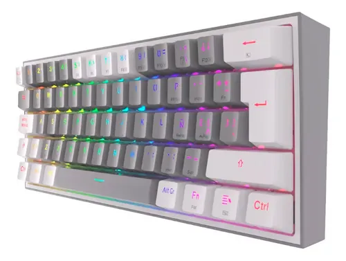 Teclado Inalámbrico Redragon Fizz Pro K616-rgb Grey/white