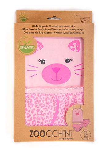 Set X2 Conjunto De Ropa Interior Zoocchini Kitty 4-5 Años