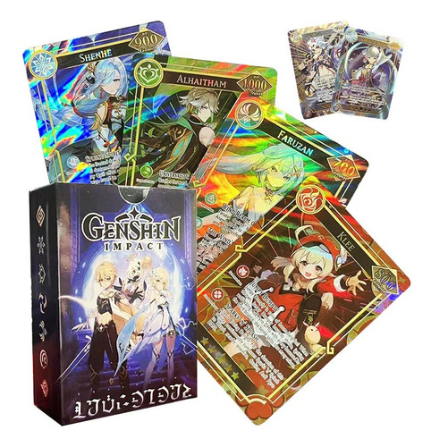 Tarjeta Genshin Impact Inglesa, 55 Unidades, Ur Y 5 Unidades