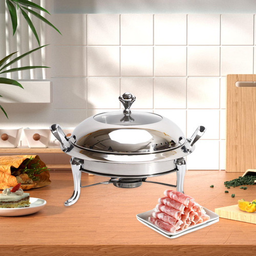 Estufa De Acampada, Calentador De Comida Para Buffet, Plata