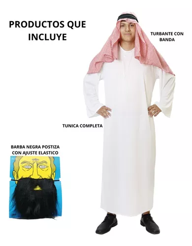 Disfraz Arabe Jeque Clasico Adulto Hombre - $ 890