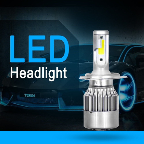 Led Cree H4 En 6000k De 16000 Lumer.