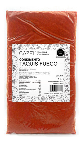 Taquis Fuego Polvo Sazonador 1kg