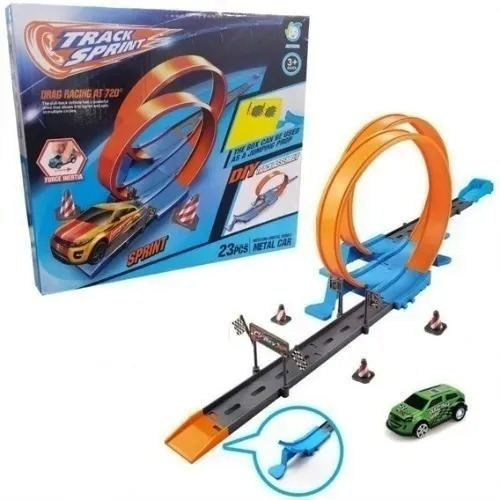 Pista De Carros Track Racing Lanzador Carritos Juguete