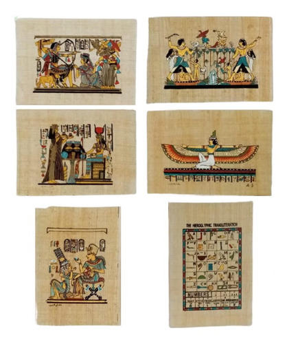 Papirios Egipcios Autenticos Decoracion Arte Etnico 11x16cm
