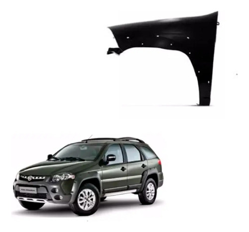 Paralama Fiat Palio Weekend Adventure Le 2008 Ate 2012 Strad