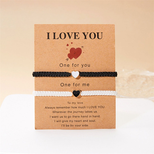 2pz Pareja Pulsera Amor Cientos Conjunto, Regalo De Amistad