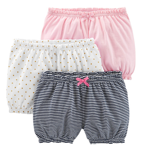 Simple Joys By Carter's Pantalones Cortos Bloomer Para Niñ.