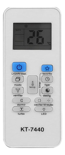 Controle Ar Condicionado Rg52b/e Alcance Até 8 Metros