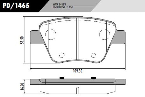 Pastilha De Freio Traseira Golf Frasle Pd1465 Par