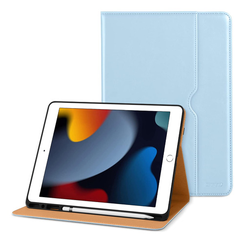Funda New Para iPad 10.2 Dtto 9/8/7 Gen C/portalápiz/ice Blu