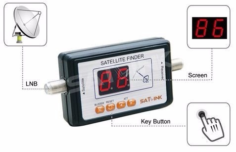 Localizador De Satélite Satlink Ws-6903 Finder - ( Novo )