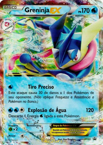 Carta Pokémon Greninja Gx Com Lote De 100 Cartas Originais em