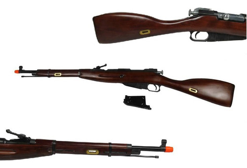 Airsoft Rifle Sniper Mosin Nagant M1938 S&t Fullmetal Wood