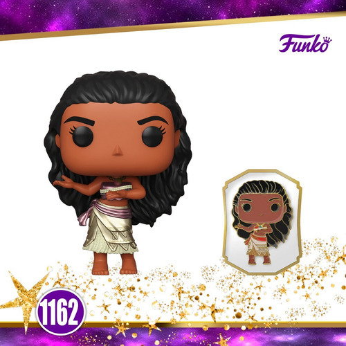 Funko Pop Moana #1162 com broche exclusivo da Disney Princess