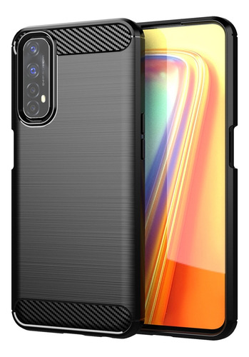 Funda De Teléfono Tpu De Fibra De Carbono Para Realme 7