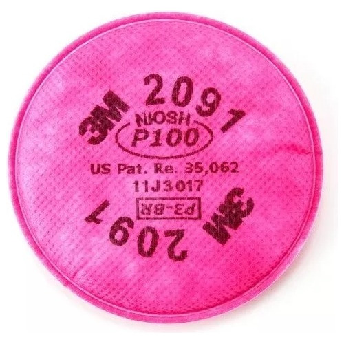 Filtros 3m (par Filtros) 2091 Particulas Polvo Bacterias