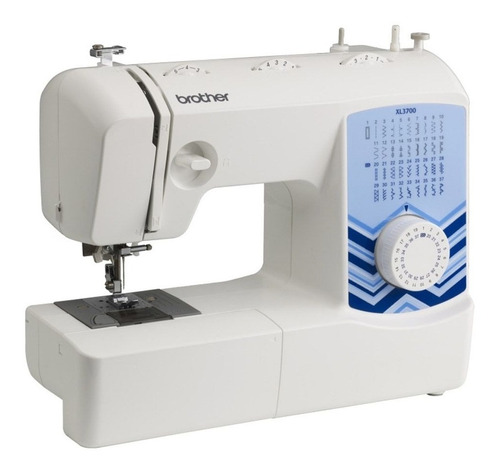 Máquina de coser Brother XL3700 portable blanca y azul 220V