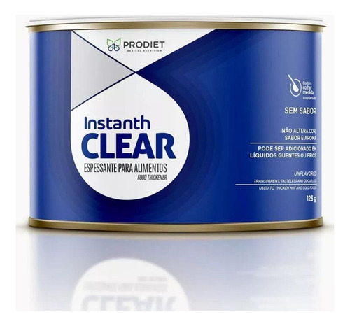 Instanth Clear 125g - Prodiet - Espessante Para Alimentos