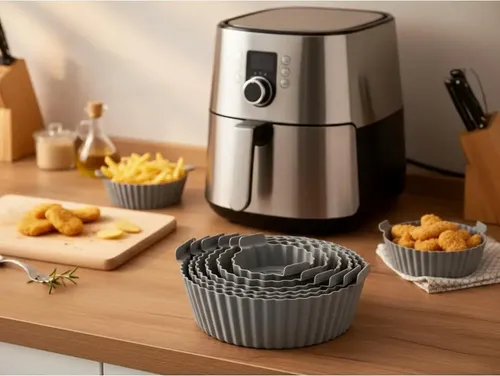 Set 6 Pzas Siliconas Para Freidora De Aire Air Fryer Molde | Cuotas sin  interés