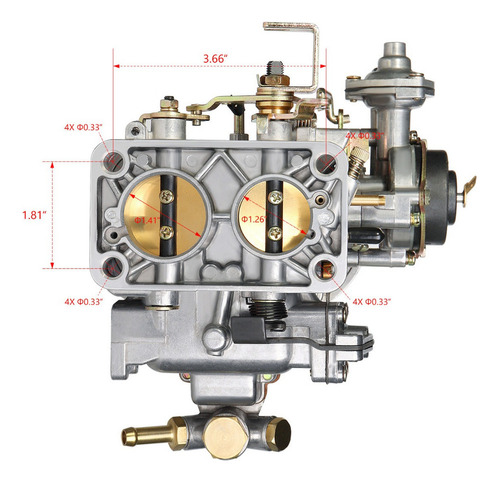 Hy0q Para Carburador Para Weber 32/36 Dgv Dgev Dgav