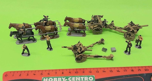 Soldados Alemanes + Cañon + 6 Caballos 1:72 Revell