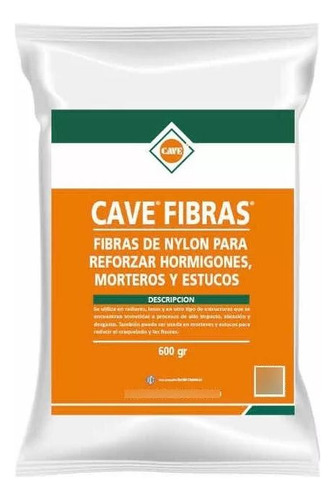 Fibra Para Refuerzo De Hormigón Y Mortero Cave Fibras 600gr