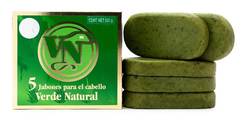 Jabón Anti Caída, Verde Natural, Elaborado A Base De Plantas