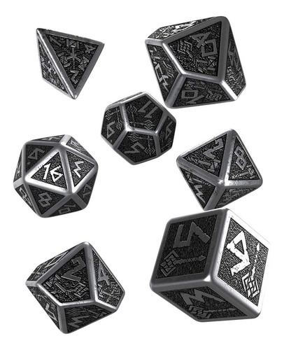 Dice Red Mix Silver Dnd Rpg Juego De Dados Fit Dungeons And