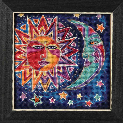 Sol Luna Abalorio Kit Punto Cruz Mill Hill 2018 Laurel Burch