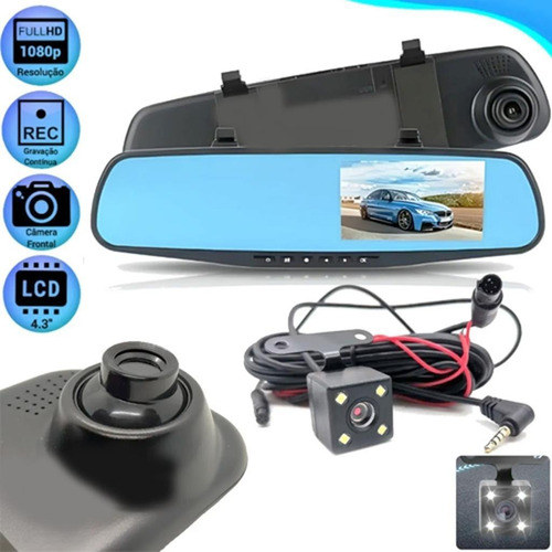 Retrovisor Camera Veicular Automotiva Hd Carro Camera Ré 103