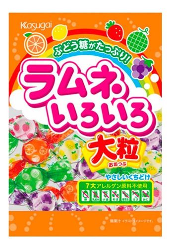 Dulces Iroiro Ramune Sabor Frutas , Kasugai, 67 G