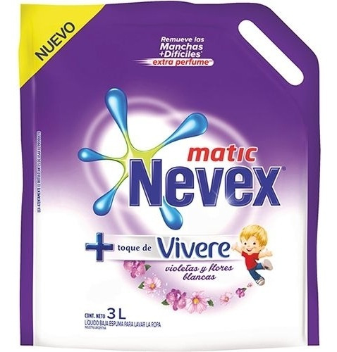 Jabón Líquido Nevex Matic Toque Vívere Doypack 3l