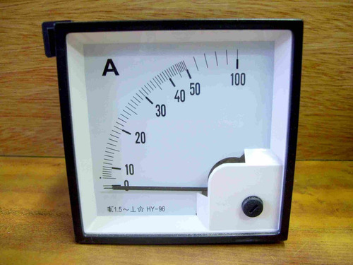 Amperímetro Analogico 50 Amper 96x96mm Para Conectar Con Ti