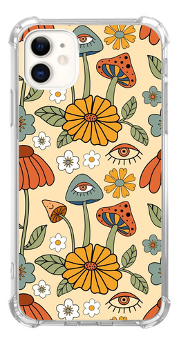 Funda Nsydnbly Para iPhone 11- Retro Flowers