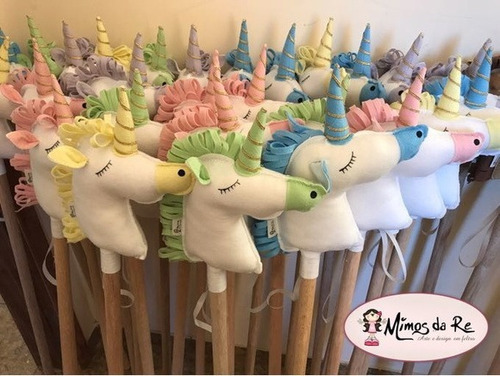 23 Unicórnios De Pau Lembrancinhas Unicornio Feltro