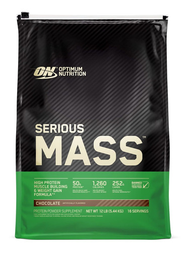 Serious Mass De Optimum Nutrition, 1054518, Chocolate, 1, 1