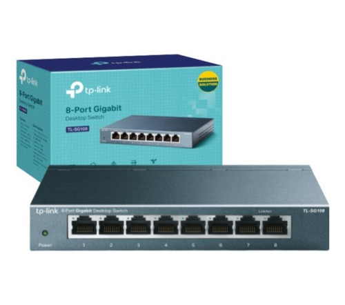 Switch Tp-link Tl-sg108 8 Puertos Gigabit Metálico Desktop