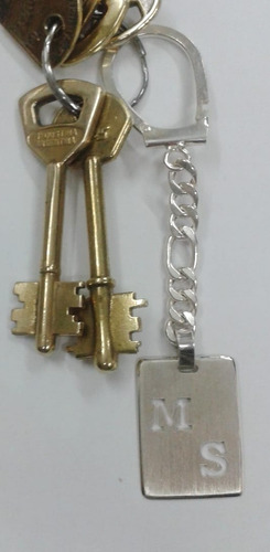 Llavero Plata 925 Iniciales Personalizado Ideal Para Papa!!