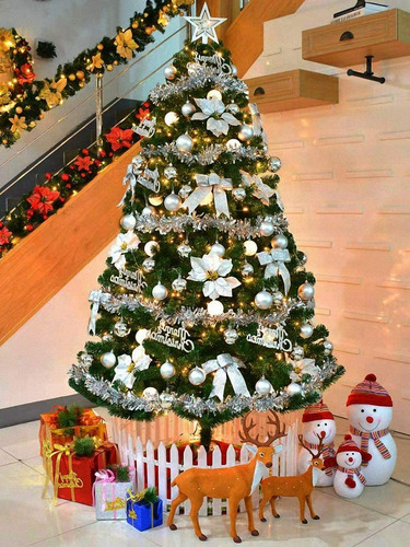 Pack De 12 Esferas Bambalinas Navideñas Adornos Navidad 6cm