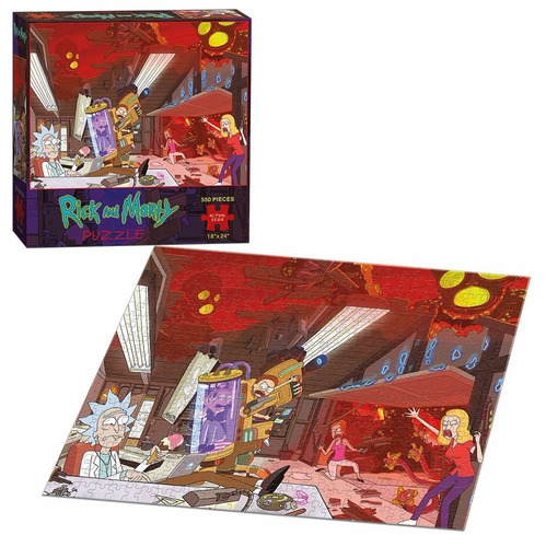 Rompecabezas Puzzle Rick And Morty Colección 550 Piezas