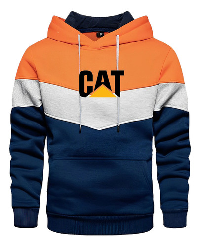 Sudadera Con Capucha Para Hombre Con Estampado Caterpillar