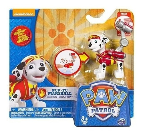 Patrulla Cachorros Canina Paw Patrol Acción Marshall Karate