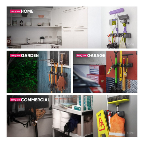 . Soporte Para Trapeador De Baño De Plástico Montado En La