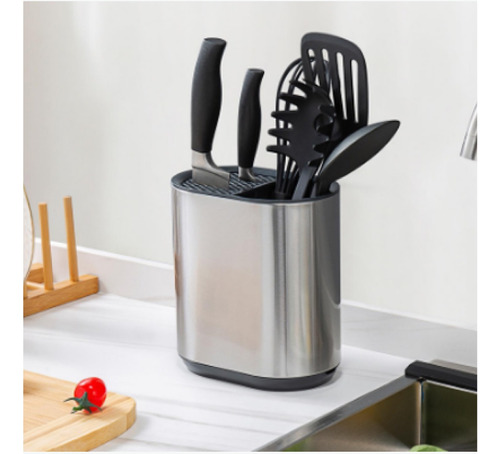 Organizador De Utensilios Cocina En Acero Inoxidable Essenza