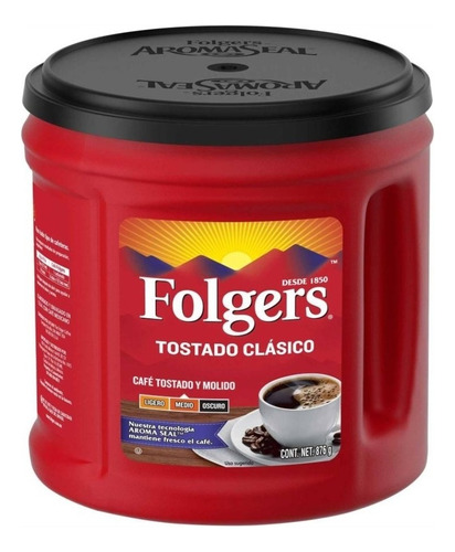 Café Folgers Tostado Y Molido Clásico Presentación De 876 Gr