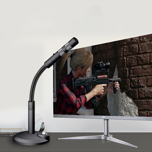 Imagen 6 de 8 de Microfono Usb Mesa Zoom Muteable Streaming Chat Pc Mut F16