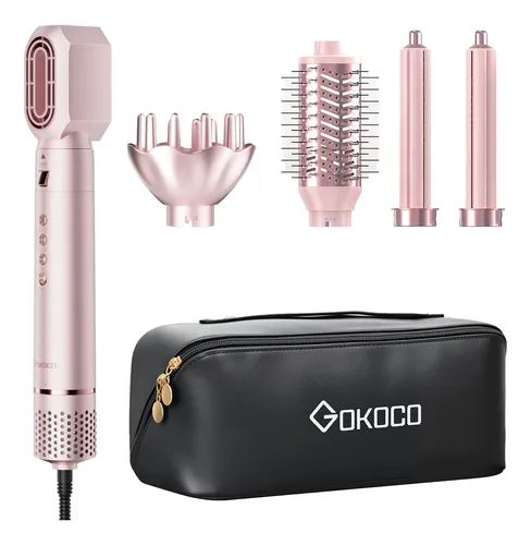 Secador De Cabelo  Gd031 Com 5 Em 1 Escova Hot Air Styler